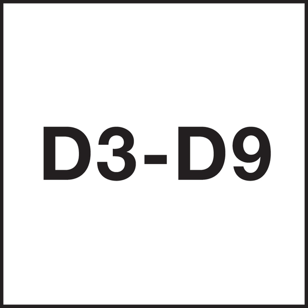 Classe di tolleranza filettatura: D3-D9