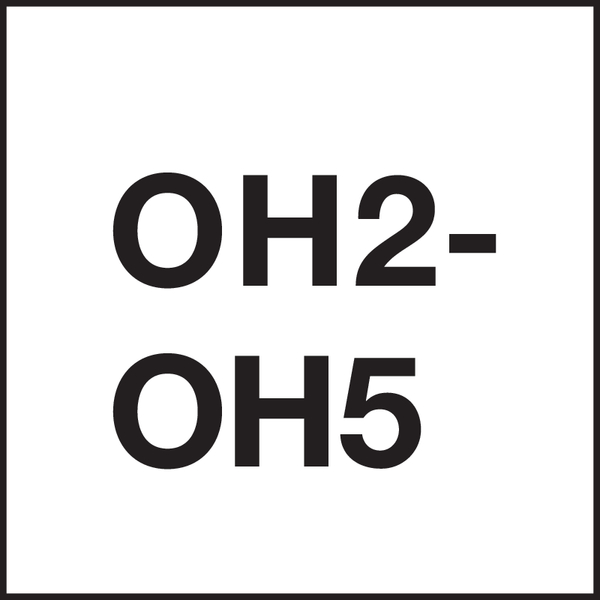Classe di tolleranza filettatura: OH2-OH5